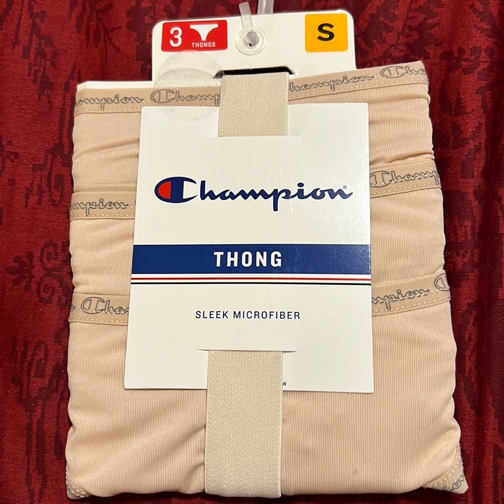 Champion sleek microfiber thong set